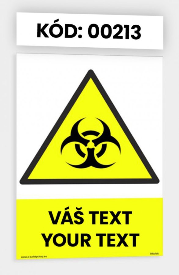 Výstražné tabulky s vlastním piktogramem i textem