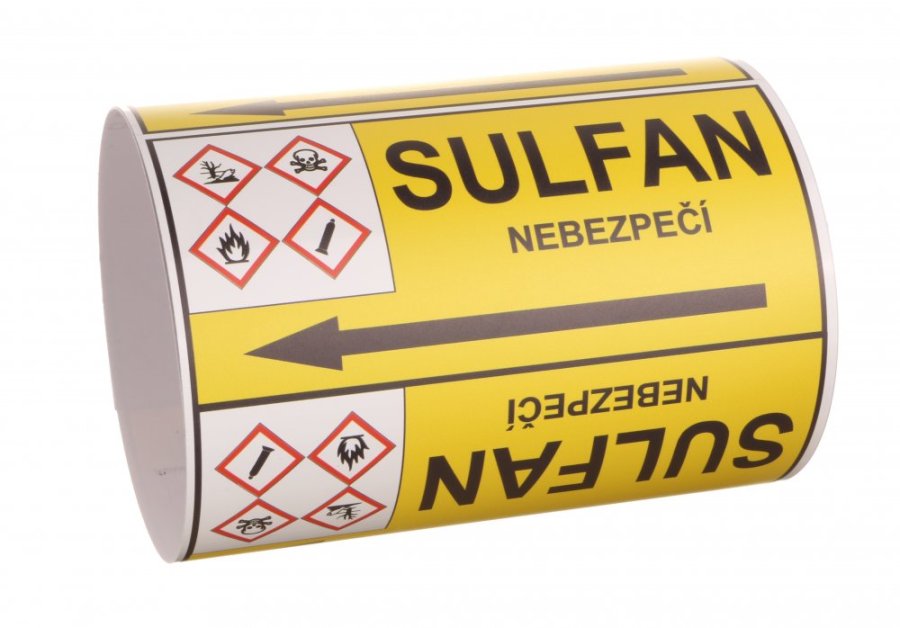 Páska na značení potrubí Signus M25 - SULFAN