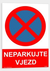 Neparkujte vjezd