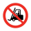 Podlahová značka Zákaz vjezdu motorovým vozíkům