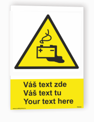 Tabuľka s Vaším vlastným textom "Výstraha 10"