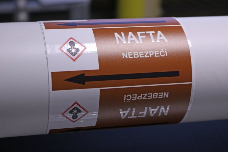 Páska na značení potrubí Signus M25 - NAFTA