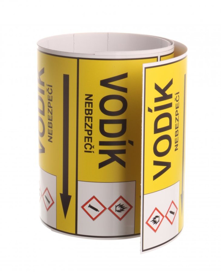 Páska na značenie potrubia Signus M25 - VODÍK