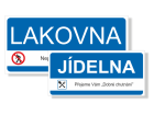 Interior door signs