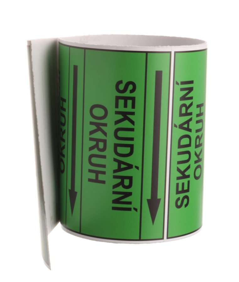 Páska na značení potrubí Signus M25 - SEKUNDÁRNÍ OKRUH