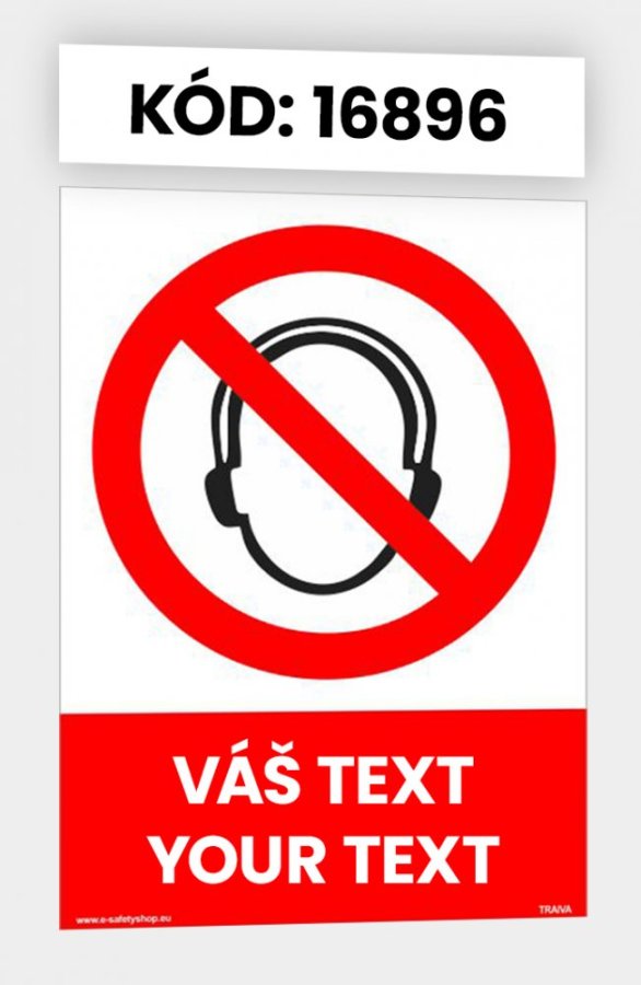 Zákazové tabulky s vlastním piktogramem i textem