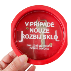 Požární krabička na klíč - plastová kulatá