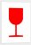 Marking of packaging. Fragile - Red pictogram