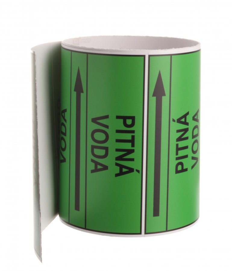 Páska na značení potrubí Signus M25 - PITNÁ VODA