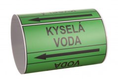 Páska na značení potrubí Signus M25 - KYSELÁ VODA