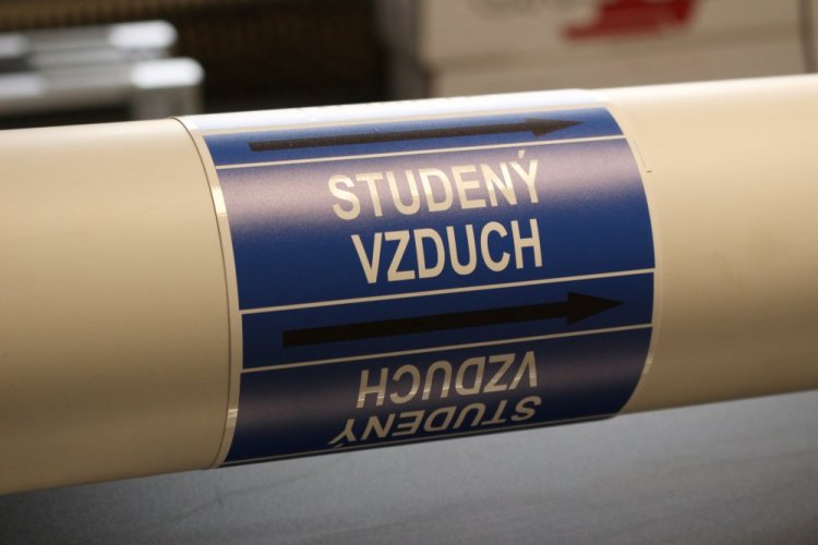 Páska na značenie potrubia Signus M25 - STUDENÝ VZDUCH
