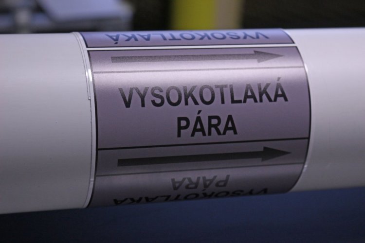 Páska na značení potrubí Signus M25 - VYSOKOTLAKÁ PÁRA