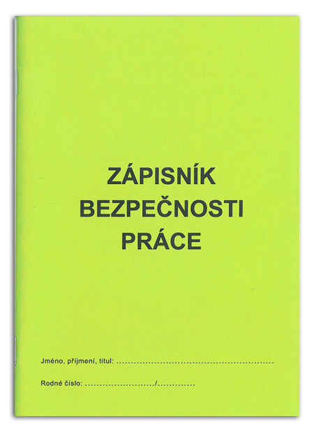 Zápisník bezpečnosti práce, formát A6