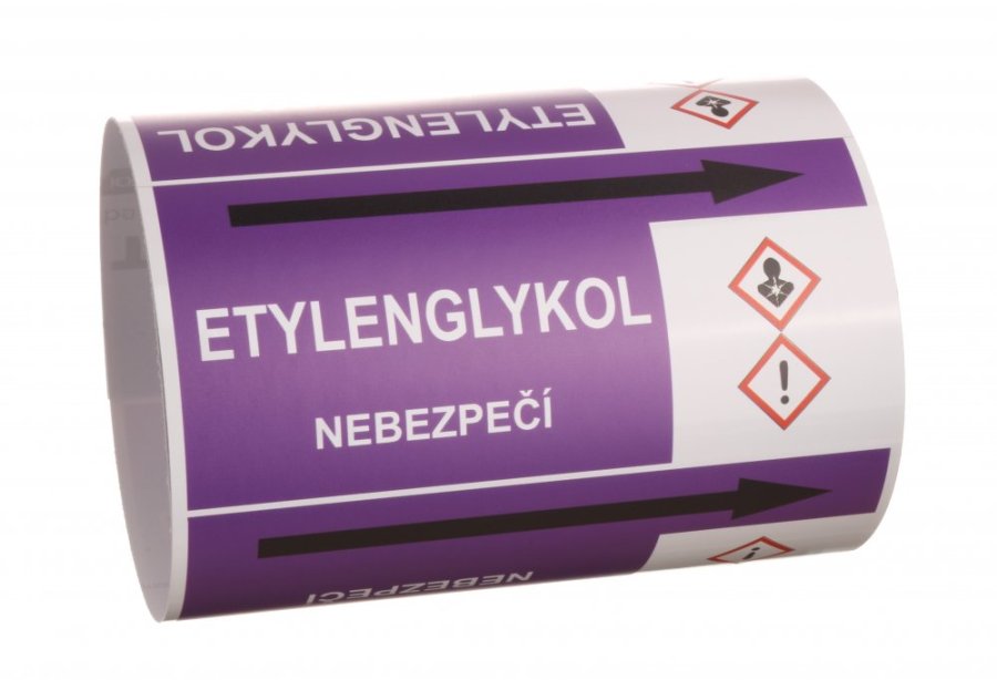 Páska na značení potrubí Signus M25 - ETYLENGLYKOL