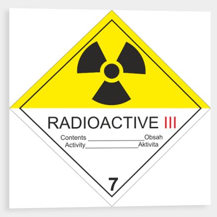Radioactive material in pieces cat. II. No. 7B
