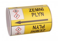 Páska na značení potrubí Signus M25 - ZEMNÍ PLYN
