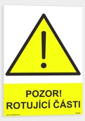 Pozor rotující části