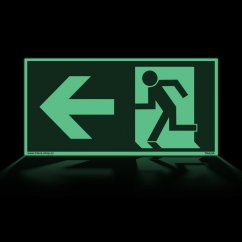 Emergency exit left EN ISO 7010