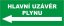 Hlavní uzávěr plynu vlevo
