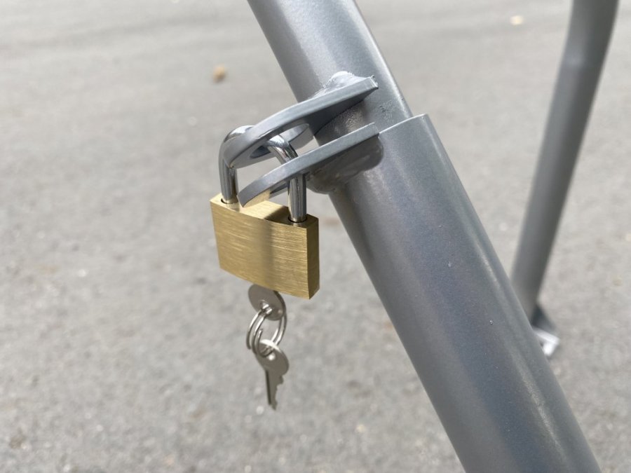 Súprava visiacich zámkov z tvrdenej ocele, 30 mm (2 ks)