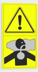 Warning - Danger of inhalation Danger of vapors