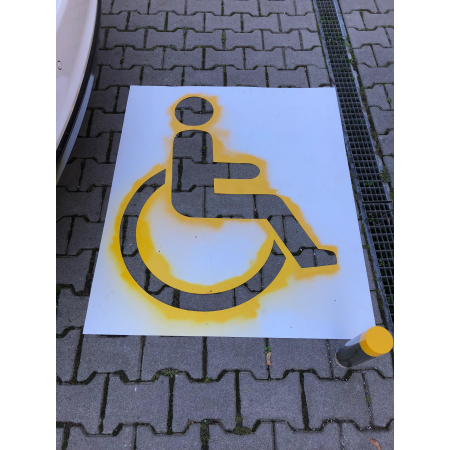 Šablona Vyhrazené parkování pro invalidy V10f pro vodorovné značení