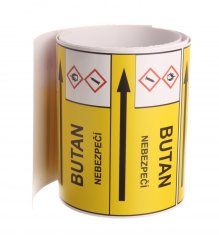 Páska na značení potrubí Signus M25 - BUTAN