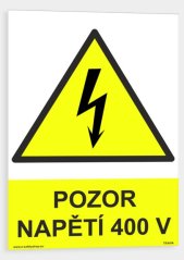 Pozor napětí 400 V