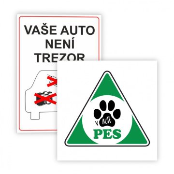 Safety warning stickers for cars