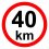 Omezení rychlosti – 40 km/hod