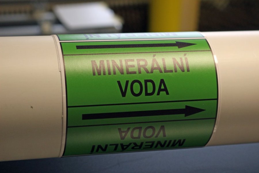 Páska na značení potrubí Signus M25 - MINERÁLNÍ VODA