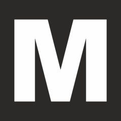 Šablona písmeno "M" vodorovné značení Šablona písmeno "M" vodorovné značení