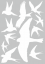 Silueta dravce - samolepící fólie - arch 30 x 40 cm, 11 dravců