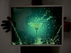 Obrázek svítící ve tmě - Motiv Cocktail splash