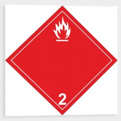 Nebezpečí požáru (hořlavé plyny) č.2 B