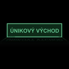 Únikový východ - Nápis