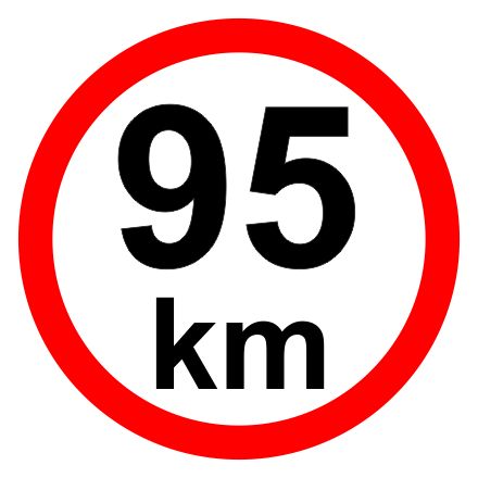 Omezení rychlosti – 95 km/hod