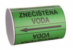 Páska na značení potrubí Signus M25 - ZNEČIŠTĚNÁ VODA
