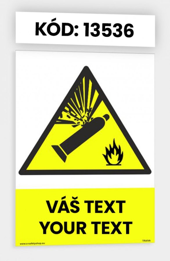Výstražné tabulky s vlastním piktogramem i textem