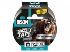 BISON GRIZZLY TAPE 10 m stříbrná BISON GRIZZLY TAPE 10 m stříbrná