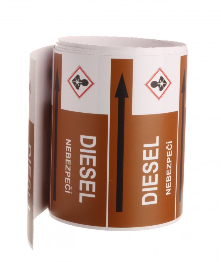 Páska na značení potrubí Signus M25 - DIESEL