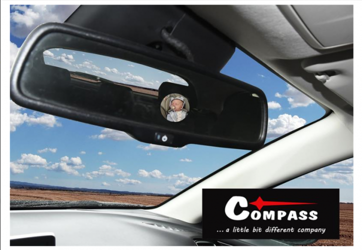 Car mirror for babysitting Compass ZTL17, size 17cm