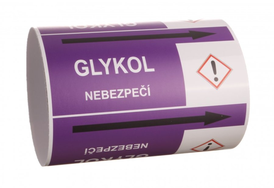 Páska na značení potrubí Signus M25 - GLYKOL