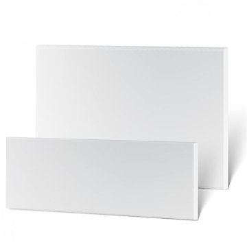 Tabulky bez potisku - Varianty - Plastová tabulka bez potisku 0,5 mm, rozměr: 297 x 90 mm, Kód: 25468