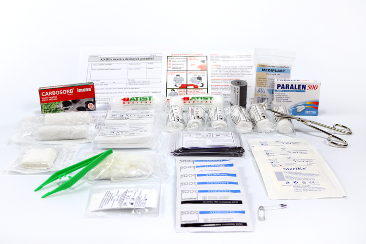 First aid kit content - SCHOOLS