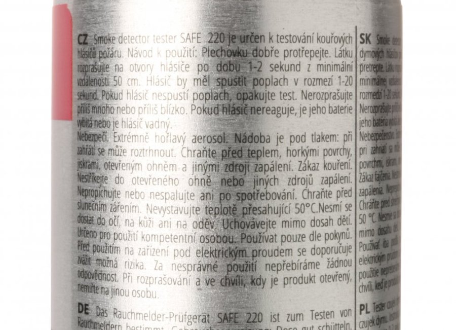 Tester pro detektory kouře SAFE220