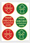 Safety spatial markings and door markings