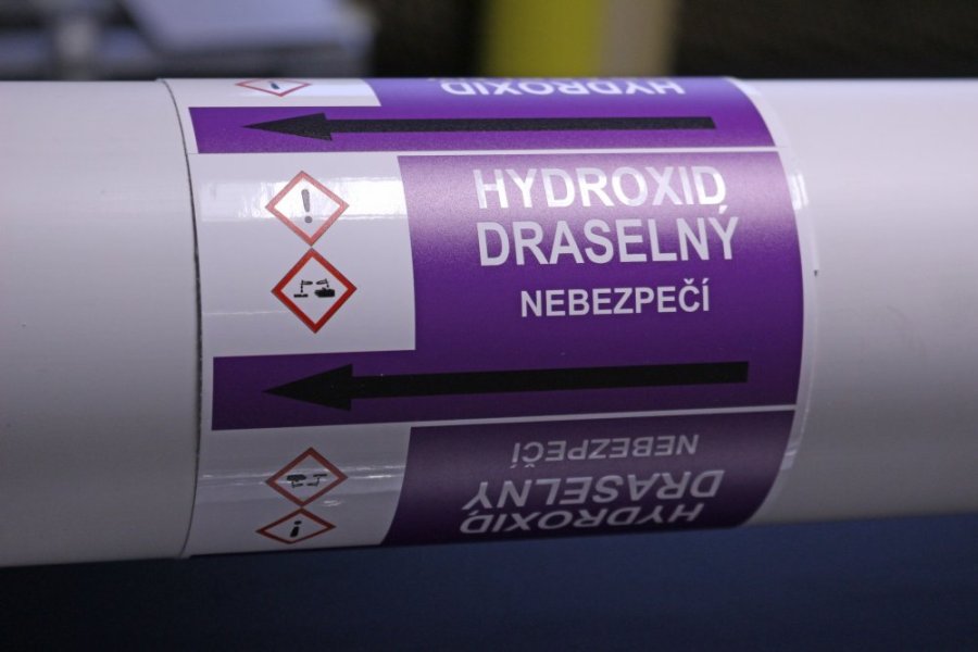 Páska na značenie potrubia Signus M25 - HYDROXID DRASELNÝ