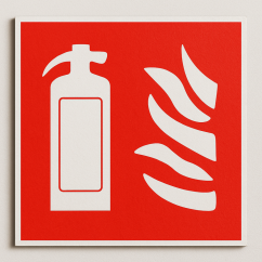 Fire extinguisher sign