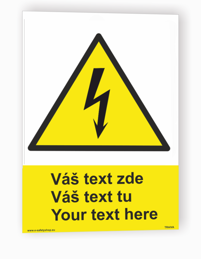 Tabuľka s Vaším vlastným textom "Výstraha 4"-
